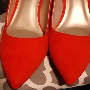 Red Kitten Heels